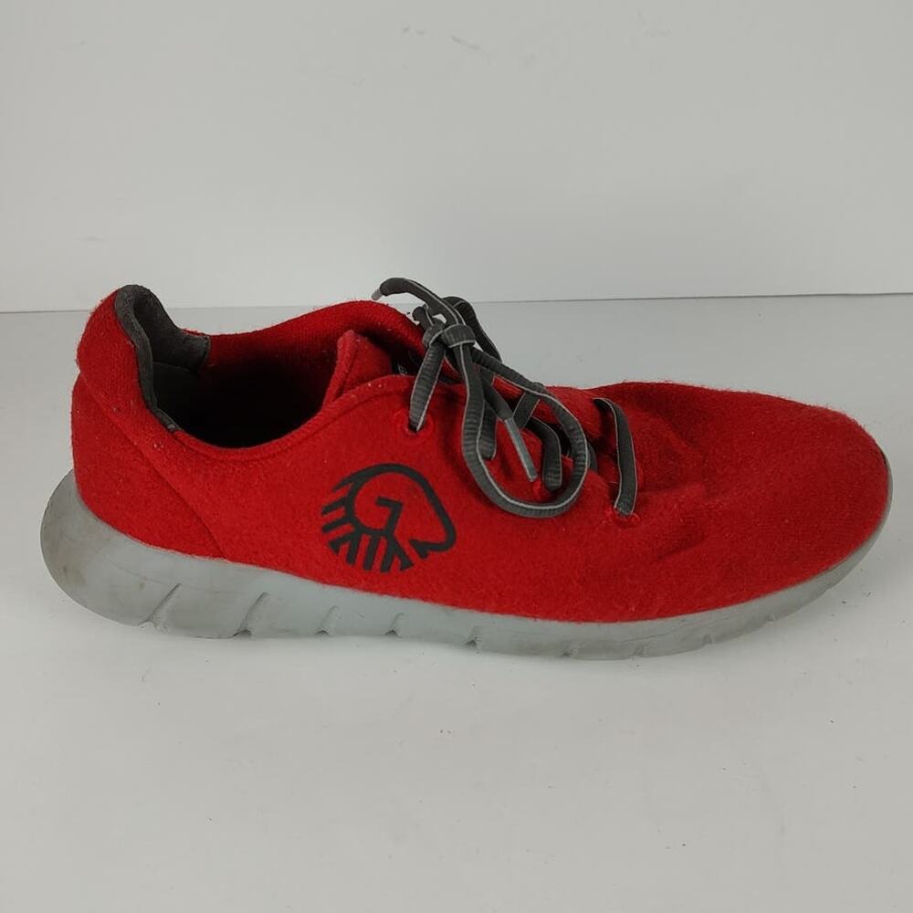 Giesswein Merino Wool Runner Sneakers Shoes Flame Red Eu 41 US 8 Lace Up